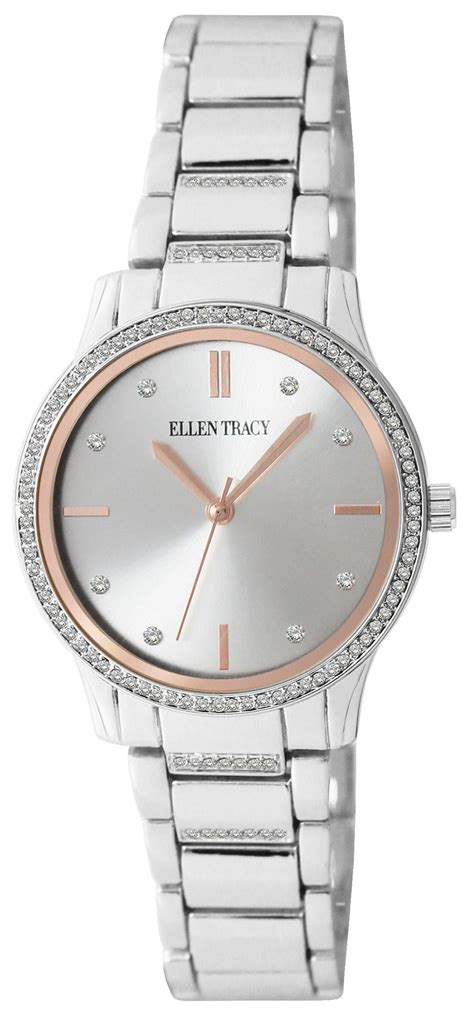 Ellen Tracy Women Wristwatch Silver Tone Quartz Dual Tone Silvergold Watch. . Ellen tracy watch